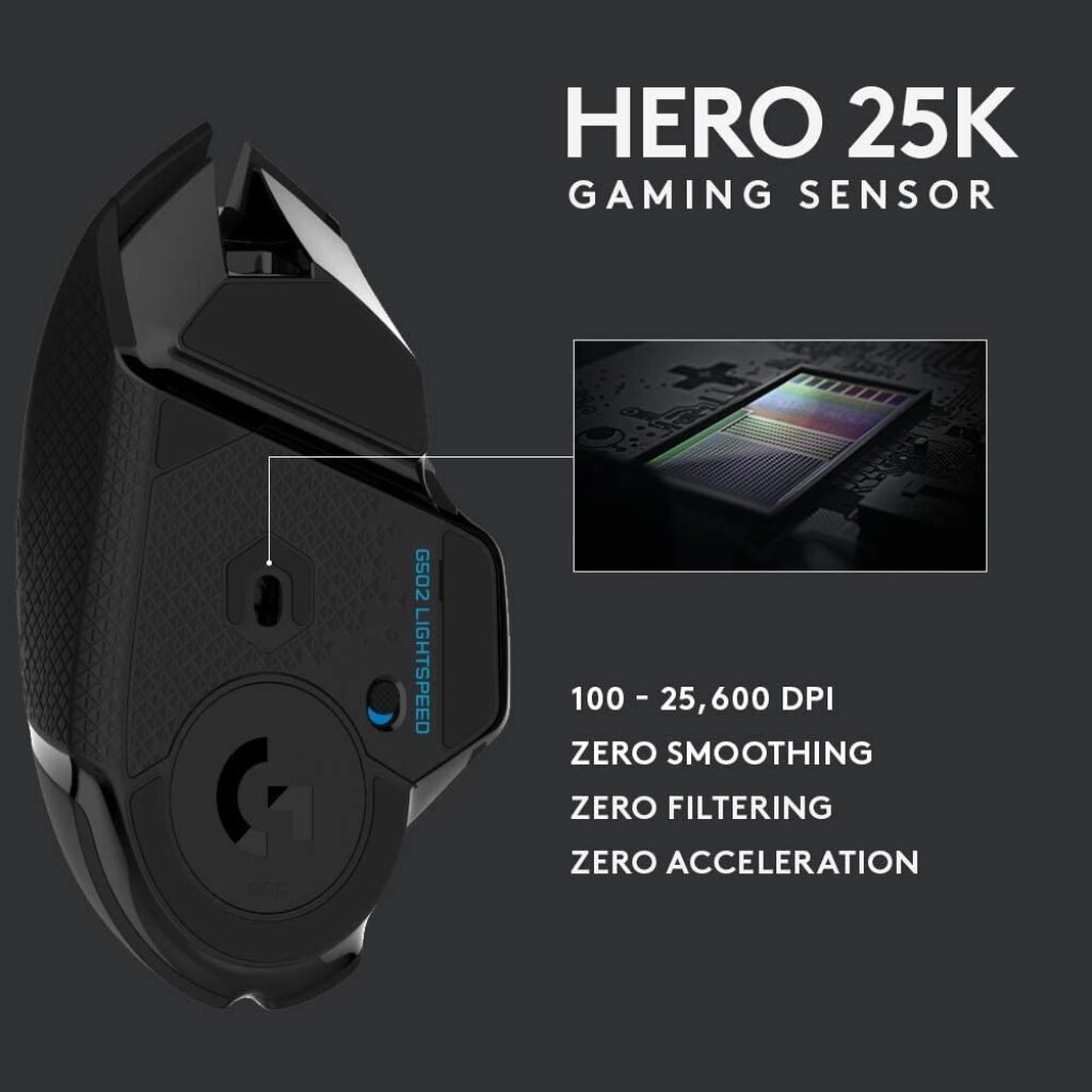 Logitech G502 LIGHTSPEED sensoe