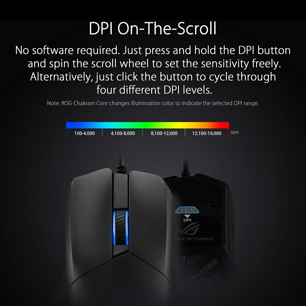 ASUS ROG Chakram Core iluminación RGB