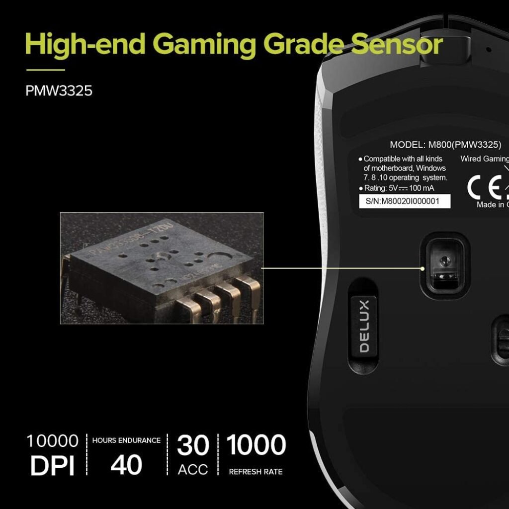 DELUX M800 sensor