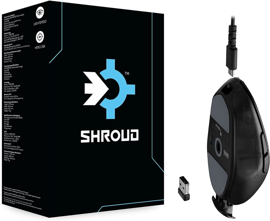 Logitech G303 Shroud Edition caja