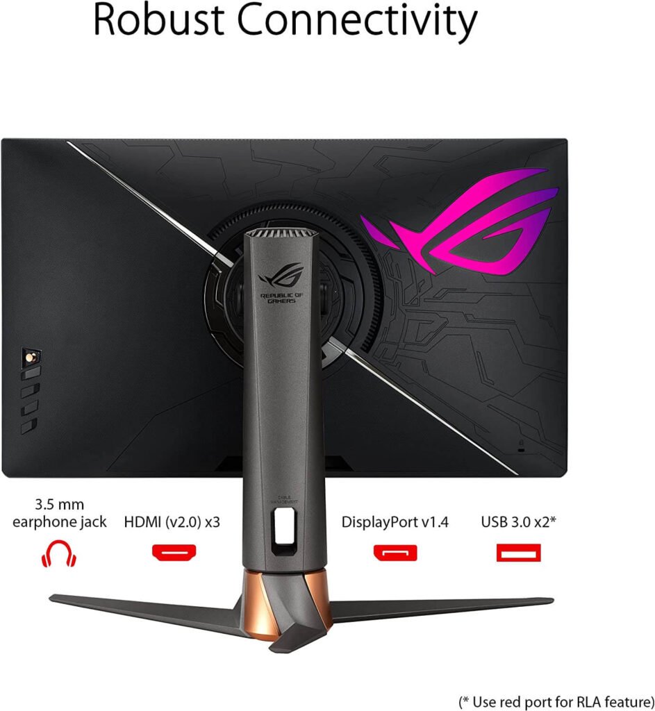 ASUS ROG Swift PG279QM puertos