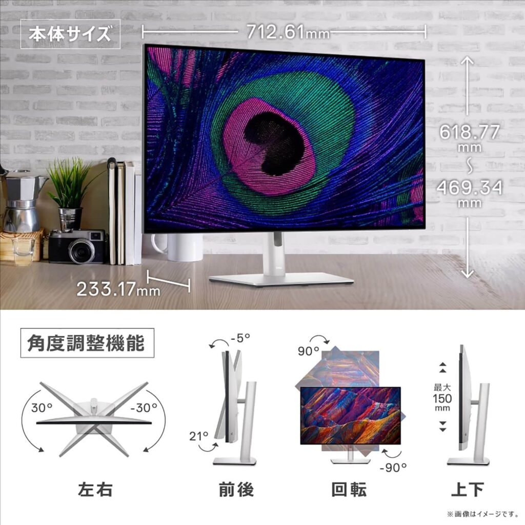 Dell U3223QE ergonomia