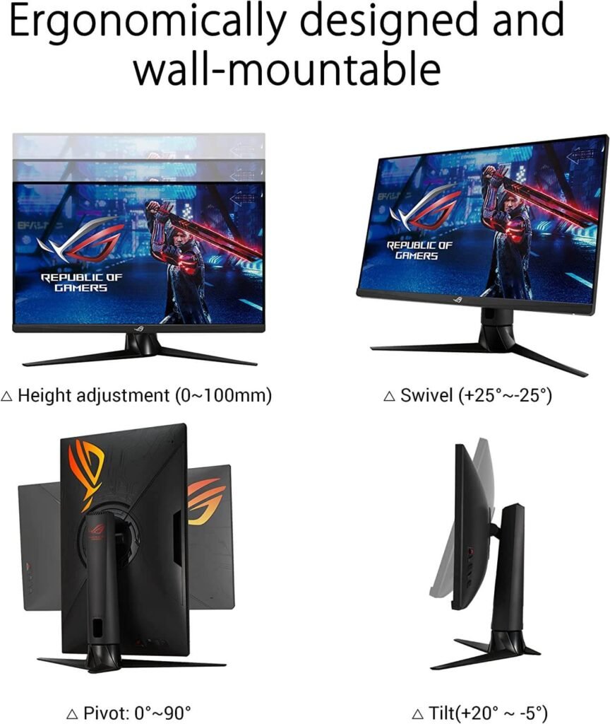 ASUS ROG Strix XG27AQ ergonomía