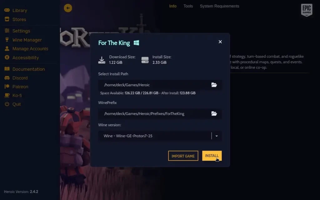 instalar Epic Games y GOG en Steam Deck 7